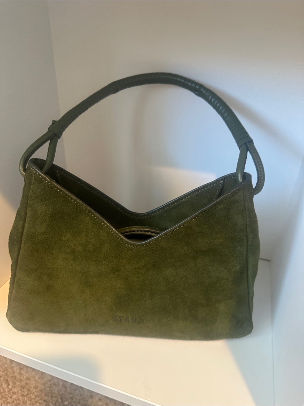 STAUD Valerie Suede Shoulder Bag - Picture 2 of 6